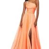 Sherri Hill - 53698 Chiffon Single Shoulder A-Line Dress 1 Sherri Hill - 53698 Chiffon Single Shoulder A-Line Dress