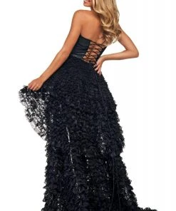 Sherri Hill - 53720 Ruffled Strapless High-Low Dress 10 Sherri Hill - 53720 Ruffled Strapless High-Low Dress