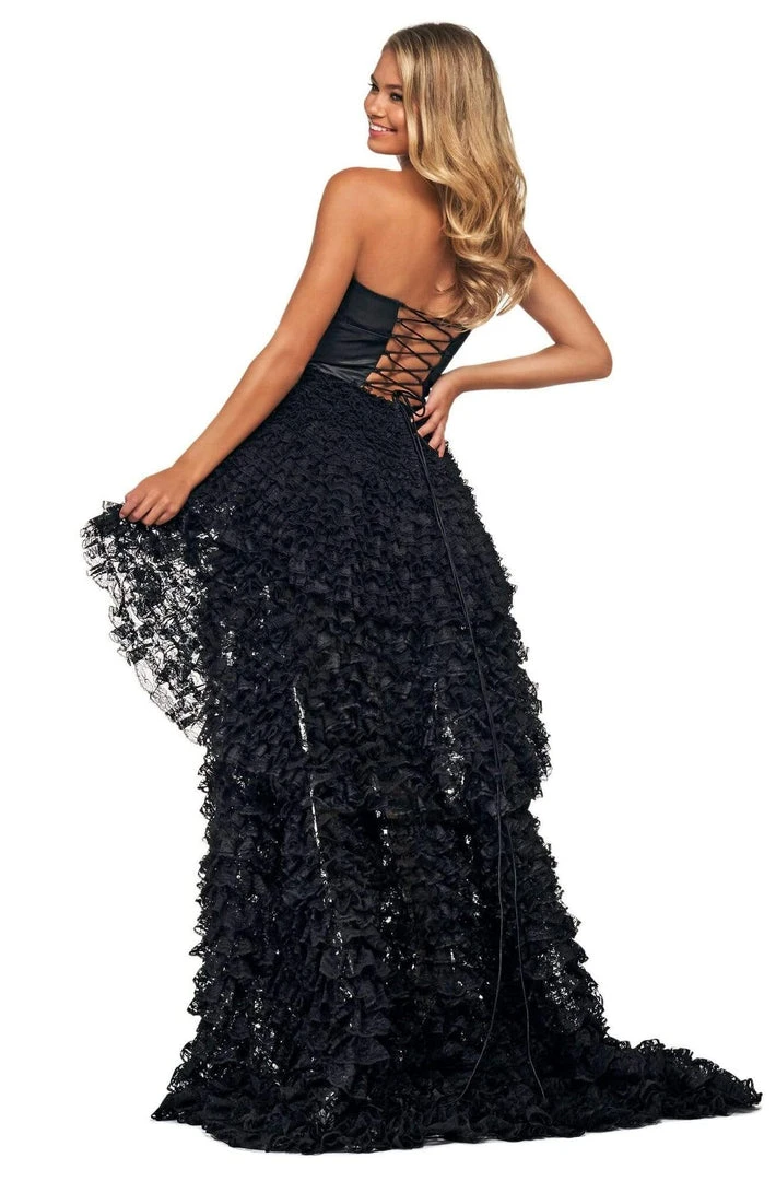 Sherri Hill - 53720 Ruffled Strapless High-Low Dress 4 Sherri Hill - 53720 Ruffled Strapless High-Low Dress