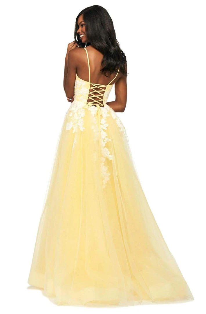 Sherri Hill - 53730 Plunging V-Neck A Line Dress 6 Sherri Hill - 53730 Plunging V-Neck A Line Dress