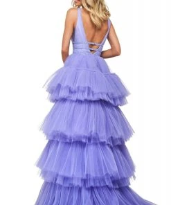 Sherri Hill - 53733 High-Low Hem Tiered Dress