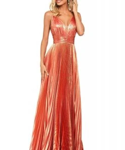 Sherri Hill - 53737 V-Neck Long A-Line Dress