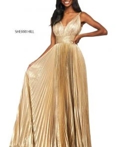 Sherri Hill - 53737 V-Neck Long A-Line Dress