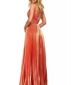 Sherri Hill - 53737 V-Neck Long A-Line Dress