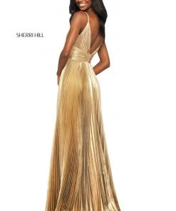 Sherri Hill - 53737 V-Neck Long A-Line Dress
