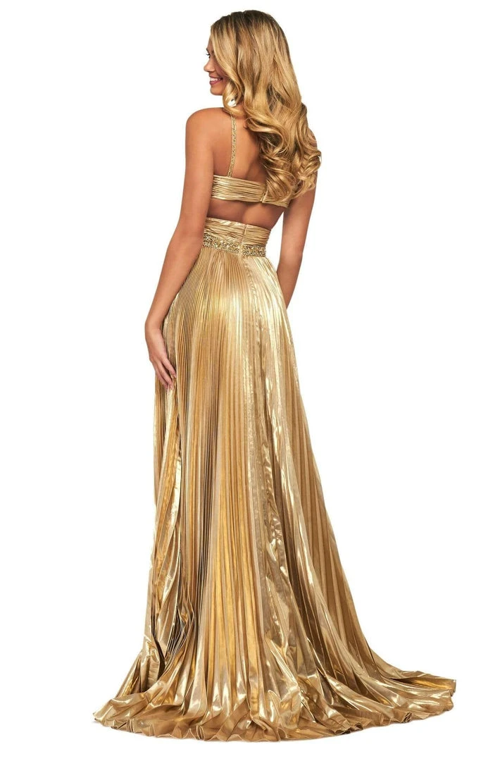 Sherri Hill - 53738 V-Neck Beaded A-Line Dress 4 Sherri Hill - 53738 V-Neck Beaded A-Line Dress