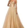 Sherri Hill - 53747 Semi-Sweetheart Strapless Glitter Tulle Dress
