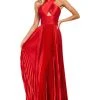 Sherri Hill - 53762 Halter Satin A-Line Evening Dress