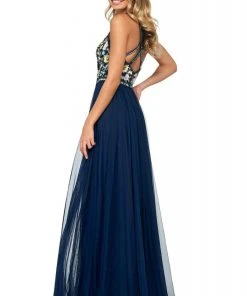 Sherri Hill - 53803 Crisscross Strapped Beaded A-Line Dress 9 Sherri Hill - 53803 Crisscross Strapped Beaded A-Line Dress