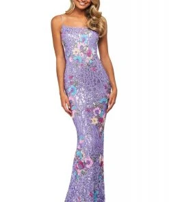 Sherri Hill - 53816 Fully Beaded Scoop Sheath Dress