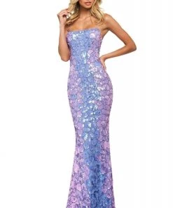 Sherri Hill - 53819 Fully Beaded Long Sheath Dress