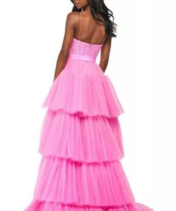 Sherri Hill - 53820 V-Neck Beaded Ballgown Dress 8 Sherri Hill - 53820 V-Neck Beaded Ballgown Dress