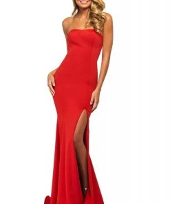 Sherri Hill - 53877 Sexy Back Strapless Trumpet Dress