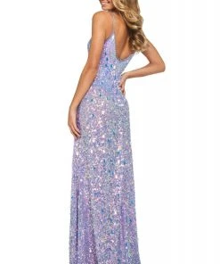 Sherri Hill - 53893 V-Neck Sequins Sheath Dress