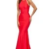 Sherri Hill - 53907 Halter Neck Jersey Trumpet Dress 1 Sherri Hill - 53907 Halter Neck Jersey Trumpet Dress