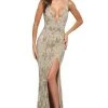 Sherri Hill - 53912 V-Neck Beaded Sheath Dress 1 Sherri Hill - 53912 V-Neck Beaded Sheath Dress