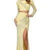 Sherri Hill - 53916 Two-Piece Sequin Sheath Dress 1 Sherri Hill - 53916 Two-Piece Sequin Sheath Dress