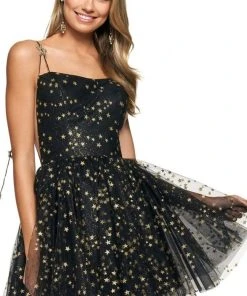 Couture Candy sale 22 Sherri Hill - 53972 Star Charmed Print A-Line Short Dress