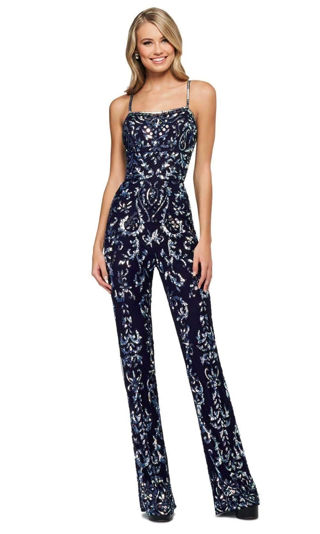 Sherri Hill - 54055 Sleeveless Sequin Jumpsuit 3 Sherri Hill - 54055 Sleeveless Sequin Jumpsuit