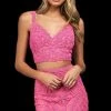 Sherri Hill - 54123 Two-Piece Bead Embossed Short Sheath Dress 1 Sherri Hill - 54123 Two-Piece Bead Embossed Short Sheath Dress