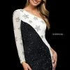 Sherri Hill - 54127 Beaded Star One Shoulder Sheath Dress 1 Sherri Hill - 54127 Beaded Star One Shoulder Sheath Dress