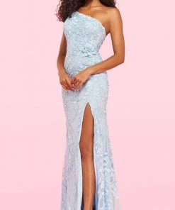 Sherri Hill - 54262 Floral Applique Lace Gown