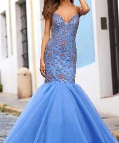 Sherri Hill - 54388 Plunging V-Neck Mermaid Evening Dress 5 Sherri Hill - 54388 Plunging V-Neck Mermaid Evening Dress