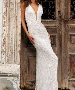 Sherri Hill - 54449 Fully Beaded Fitted Gown