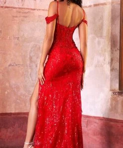 Sherri Hill - 54863 Corset Style High Slit Gown