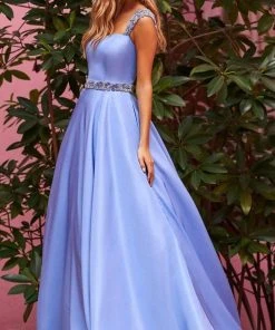 Sherri Hill - 54875 Beaded Cap Sleeve A-Line Gown