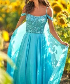 Sherri Hill - 54905 Draped Off Shoulder Dress