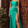 Sherri Hill - 54928 Strapless Drape Cascade Gown