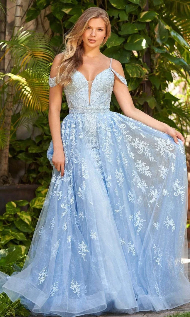 Sherri Hill - 54935 Dreamy Glittered Overskirt Gown 3 Sherri Hill - 54935 Dreamy Glittered Overskirt Gown