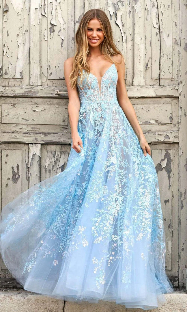 Sherri Hill - 55009 Embroidered Organza Flowy A-line Gown 3 Sherri Hill - 55009 Embroidered Organza Flowy A-line Gown