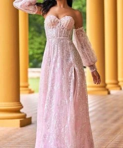 Sherri Hill - 55017 Sweetheart Detachable Sleeve Dress