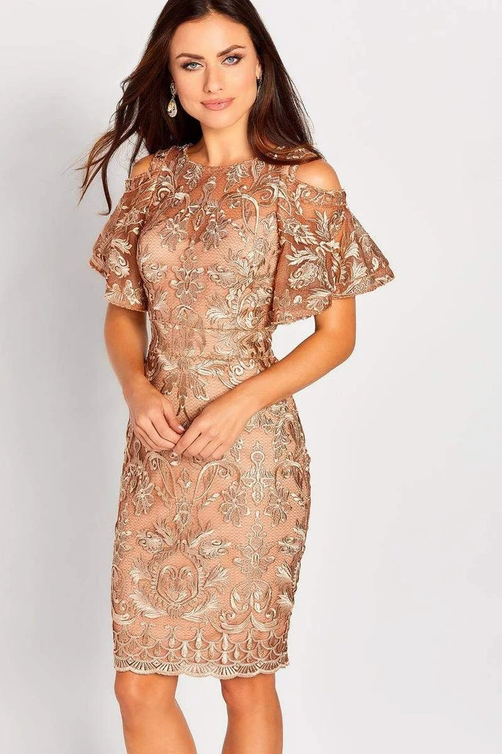 Social Occasions By Mon Cheri - Embroidered Jewel Dress 119835 - 1pc Caramel In Size 12 Available 4 Social Occasions By Mon Cheri - Embroidered Jewel Dress 119835 - 1pc Caramel In Size 12 Available