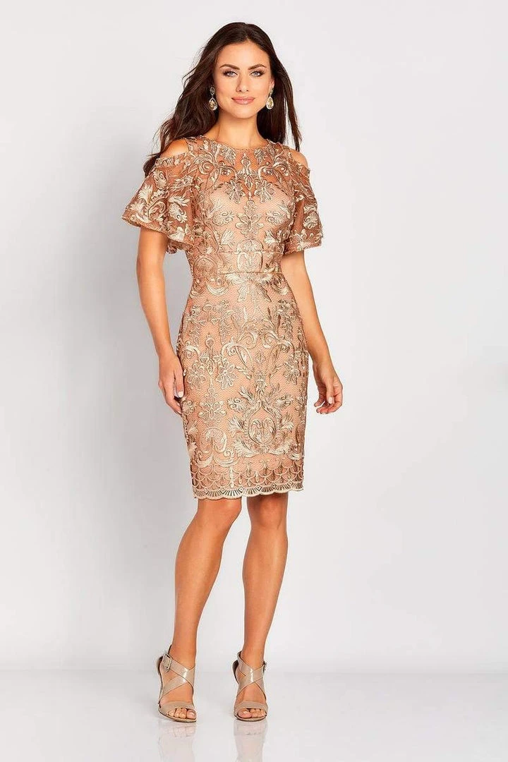 Social Occasions By Mon Cheri - Embroidered Jewel Dress 119835 - 1pc Caramel In Size 12 Available 3 Social Occasions By Mon Cheri - Embroidered Jewel Dress 119835 - 1pc Caramel In Size 12 Available