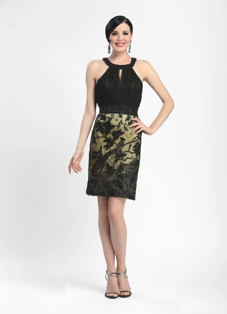 Sue Wong - Keyhole Lace Dress N4117 3 Sue Wong - Keyhole Lace Dress N4117