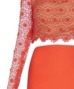 Tarik Ediz - Floral Long Sleeve Gown 92535 Long Dresses 16 Tarik Ediz - Floral Long Sleeve Gown 92535 Long Dresses